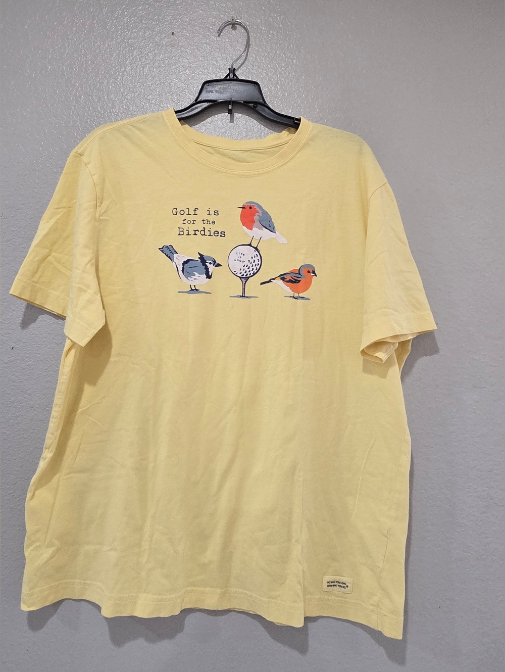 Men's Life Is Good -Golf Is for The Birdies Shirt Tee Fit Size Large